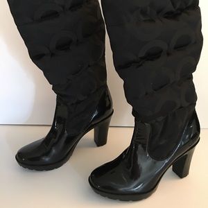 Beautiful winter Coach boots with 1.5” heel